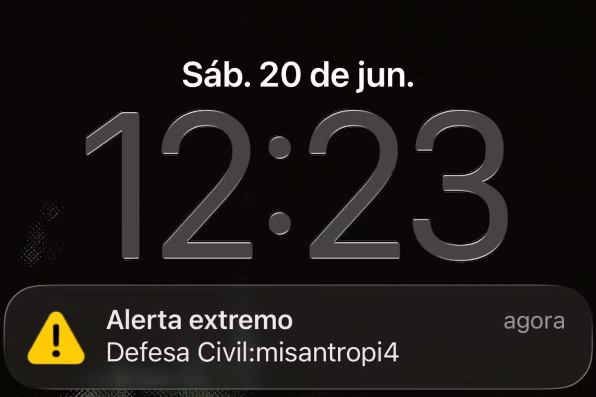 Anatel reforça que disparo de alerta extremo não foi emitido por autoridades