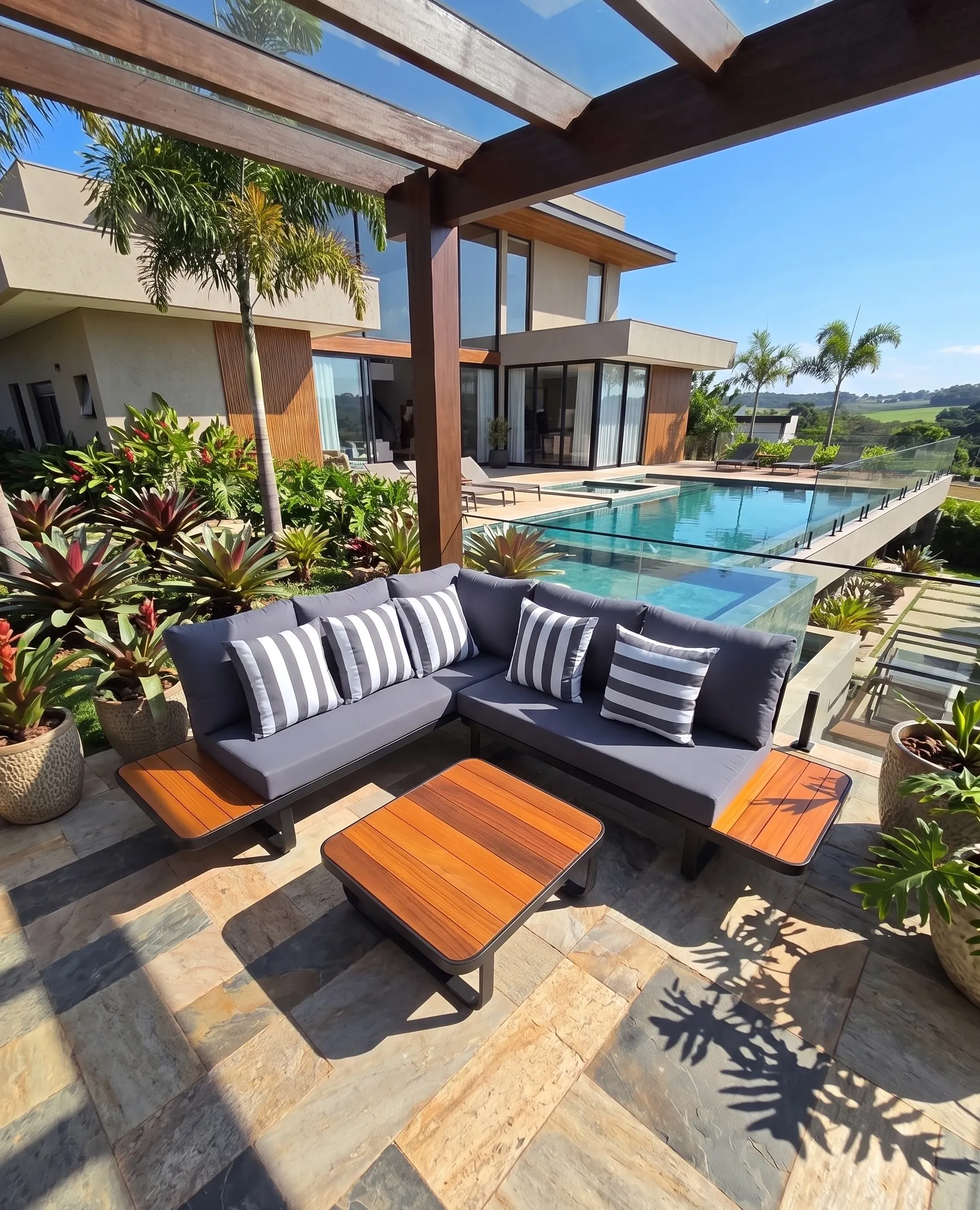 Área gourmet, varanda, jardim ou piscina: seu espaço externo merece ser bonito
